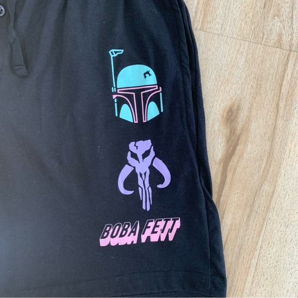COPY - Black Star Wars Pajama Shorts Size Small Cotton with Elastic Waistband - Picture 8 of 8